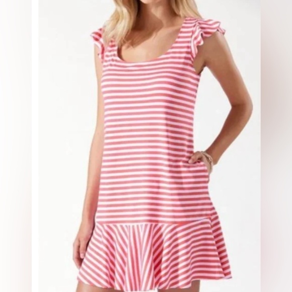 Tommy Bahama Breaker Bay Stripe Spa Dress Size M NWT